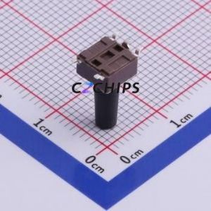 DTSMG-66K-V Tactile Switch SMD-4P,6x6mm Switch Single Pole Single Throw Round Button Vertical Mount 6mm - Product Image 2