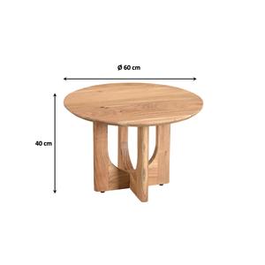 Mesa de centro redonda de madera Natural maciza Capri de alta calidad para sala de estar Hotel Oficina o cafetería-Cantidad a granel - Product Image 2