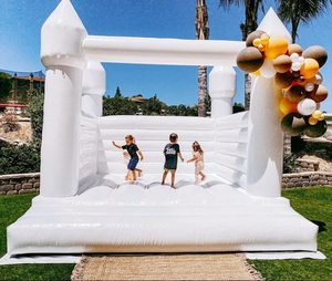Commercial Luxury All White Wedding Bouncer Jumping Castle <b>Inflatable</b> <b>House</b> Wedding Party <b>Inflatable</b> White <b>House</b> W - Product Image 3