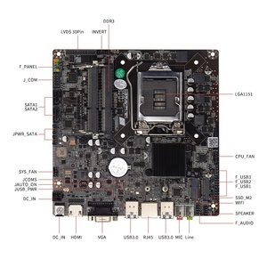 Oem tùy chỉnh Mini ITX H110 Bo mạch chủ 6/7th/8th/9th Gen Core hỗ trợ i3 i5 <span class=keywords><strong>i7</strong></span> LGA1151 DDR3 SATA All-in-One Máy tính để bàn PC - Product Image 2
