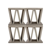 Mur extérieur matériau clôture béton brise bloc gris creux brique d'argile