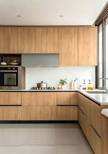 ชุดครัวสไตล์ทันสมัยทำจากไม้และวัสดุคุณภาพสูงสำหรับอพาร์ทเมนต์ขนาดเล็ก - Product Image 4