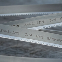 Lame de scie à ruban bimétallique M42 de haute qualité, largeur 3/4 pouce, bandes de coupe industrielles pour métaux, acier au carbone et acier allié
