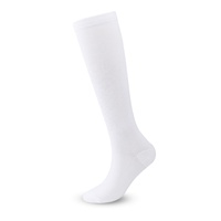 Chaussettes de compression antidérapantes longues jusqu'au genou pour hommes et femmes, idéales pour le sport, la course et les affaires, avec logo personnalisé, vente en gros OEM