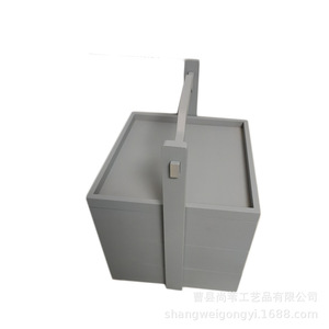 Shangwei Wooden <b>Storage</b> <b>Box</b> Rectangle Multi-layer Portable Gift Packaging - Product Image 4
