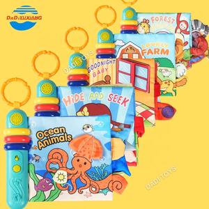 Rompecabezas educativo Musical suave e iluminación juguete educativo <span class=keywords><strong>para</strong></span> niños, libros <span class=keywords><strong>de</strong></span> tela <span class=keywords><strong>de</strong></span> operación <span class=keywords><strong>de</strong></span> batería <span class=keywords><strong>de</strong></span> historia suave <span class=keywords><strong>para</strong></span> bebé - Product Image 2