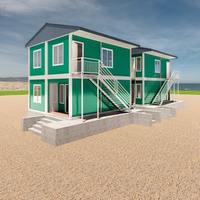 Maison conteneur préfabriquée DXH sur mesure en kit – Villa moderne en panneaux sandwich d'acier, mobile et modulaire pour atelier ou chambre
