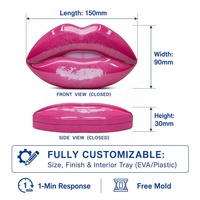 Boîte en métal pour gloss à lèvres, emballage cosmétique personnalisé, vente en gros, baume à lèvres en boîte, fabrication OEM directe