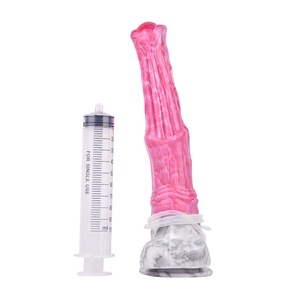 Dildo de 12 pulgadas con forma de caballo rosa, eyaculador, de fantasía, tapón anal, masturbador, juguetes sexuales y juegos para adultos para mujeres, hombres y gays - Product Image 2