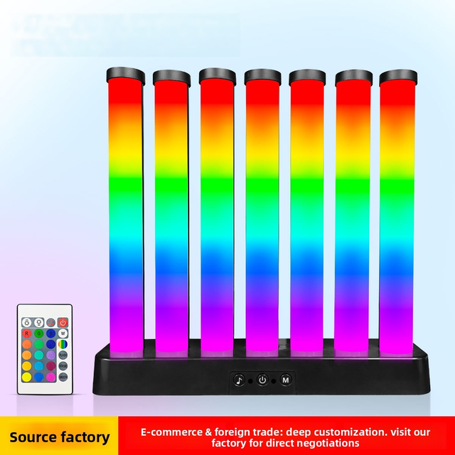 RGB LED Ambient Light Bar Music Sync Sound Pickup Smart APP Remote Control for Gaming Room TV Backlight Desktop CE RoHS
