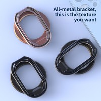 Support de bureau magnétique télescopique pliable détachable en alliage d'aluminium et de zinc ultra-fin, style 2026, avec anneau de fixation pour doigt