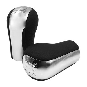 Pommeau de levier de vitesse en cuir noir ergonomique pour Corolla à transmission manuelle - Product Image 2