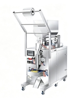 Machine de remplissage verticale automatique pneumatique pour sachets plastiques, scellage trois côtés, pour liquides (chocolat, lait, sauce soja, crème, pâte de sésame)