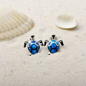 Aobao nữ trang sức phong cách tây nam-Bông tai rùa động vật phóng túng - Product Image 3