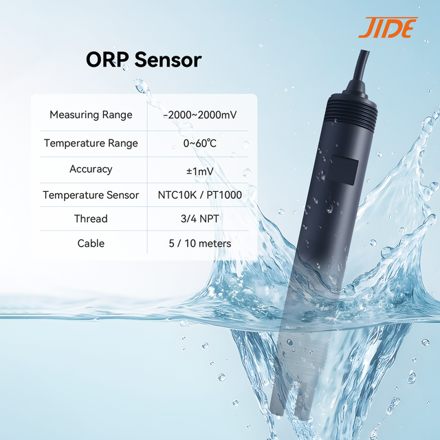 JIDE Online Industrial ORP Sensor and ORP Controller for Water Treatment