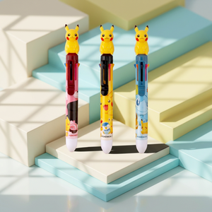 Stylo bille multi-couleurs 0,7 mm 8 couleurs, mascotte Pokémon coréenne, 30 pièces, papeterie pour enfants, personnage mignon Pikaed, anime, école - Product Image 1