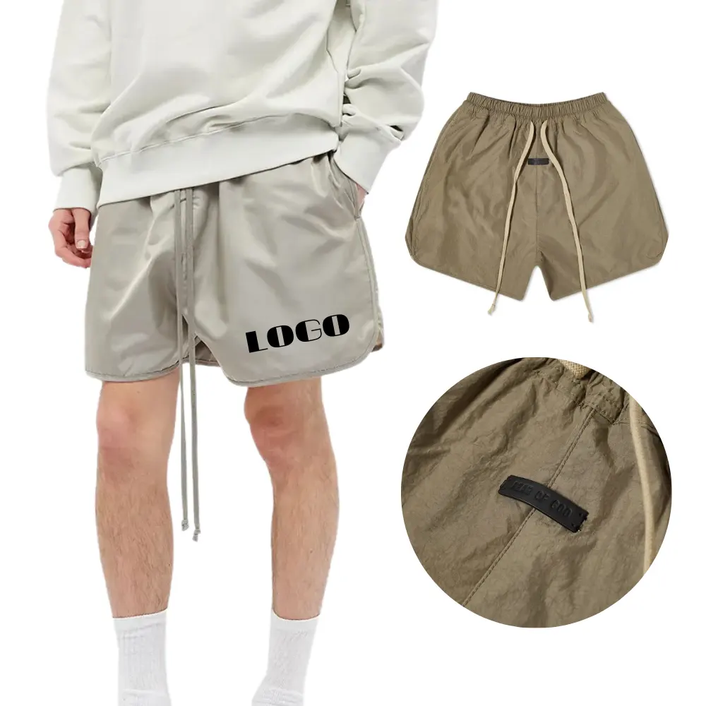2023 Fashion High Streetwear Shorts Pour Hommes Men Summer Nylon Sweat Track Sports Polyester Woven Shorts
