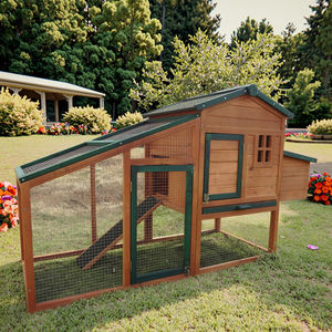 SDC018大きな無垢材入り屋外裏庭チキンクープキットネスティングボックスウサギハッチペギオンコープ付き - Product Image 3