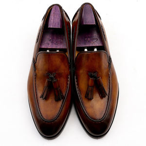 Эксклюзивные Модные мужские лоферы Goodyear Welt Sapatos Para Hombre мужская повседневная обувь из натуральной кожи деловая обувь для мужчин - Product Image 2