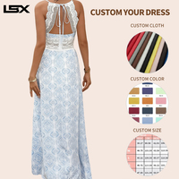 Fabricant de robes sur mesure, robe d'été à imprimé floral, robe de plage à bretelles spaghetti, robe bohème à volants pour femme, robe de mariée