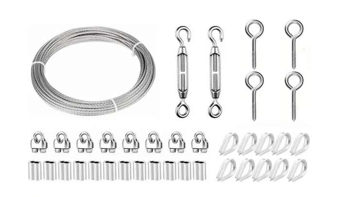 Aexit 2-Pack Stainless Steel Hook Eye Turnbuckles For 5mm (1/5 Inch) Wire Rope - Silver Tone - View #10