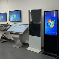 Kiosco Digital con IA de 43, 55 y 65 Pulgadas, Independiente, Inteligente, con Pantalla Táctil Android Windows, Señalización Digital Interactiva con IA