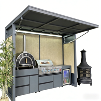 Mueble de Cocina para Exteriores, Resistente a la Intemperie, para Patio y Jardín