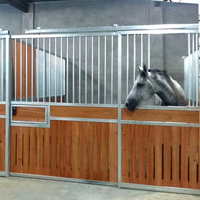 Box pour chevaux avec porte coulissante robuste, structure en acier de qualité supérieure, 3x2,2m et taille personnalisée