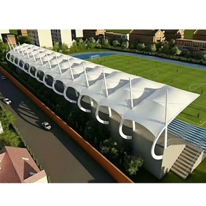 Structure de toit en membrane, supports en acier, tribune de stade, protection contre la pluie et le soleil, toit de tribune sportive pour terrain de football - Product Image 6