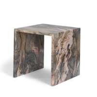 Vente en gros de tables d'appoint de luxe pour le salon table d'appoint de salon table d'appoint de lit Calacatta en marbre naturel