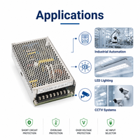 Alimentation à découpage triple sortie 120W 5V 12V 24V Q-120D, SMPS AC/DC à quatre sorties pour équipement de contrôle industriel