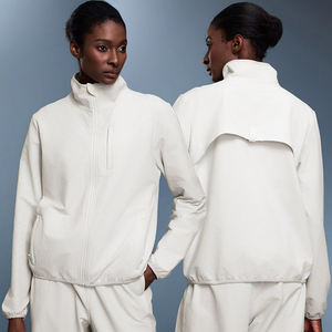 Femmes deux pièces survêtement Gym Fitness entraînement <span class=keywords><strong>Jogging</strong></span> costume léger imperméable extérieur mince polaire veste et pantalon - Product Image 1