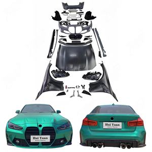 Kit de carrosserie en gros pour <span class=keywords><strong>BMW</strong></span> Série 3 F30 F35 Mise à niveau <span class=keywords><strong>2023</strong></span> G80 <span class=keywords><strong>M3</strong></span> Kits de carrosserie larges Ailes Capot Phare Avant Arrière Pare-chocs de voiture - Product Image 1