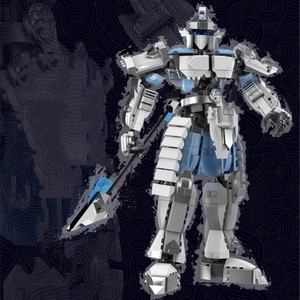 หุ่นยนต์ของเล่นแบบประกอบเองสไตล์จีนห้านายพล กวนอู จ้าวยุน จางเฟย ทำจากพลาสติก - Product Image 1