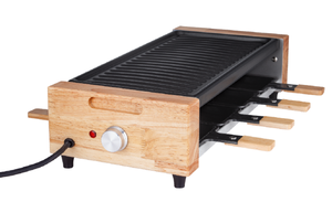 Nouveau modèle de <span class=keywords><strong>raclette</strong></span> électrique pour 8 personnes, contrôle de la température, plaque <span class=keywords><strong>en</strong></span> acier au carbone antiadhésive, 1200W, réglages ajustables - Product Image 4