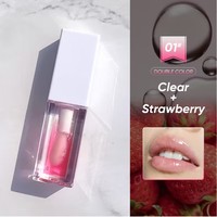 Logo personnalisé Lip Plumper Gloss 16 huile aromatisante fruit label privé soin des lèvres teinte colorée huile Vegan pour lèvres Plumper clair