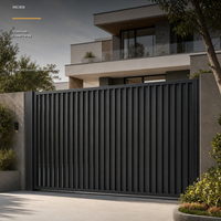 Clôture en aluminium à persiennes personnalisables ANCSEM, espacement moderne, clôture de jardin pour l'intimité, pour immeubles de bureaux et villas résidentielles