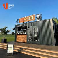 Container Bar Prefabbricato in Acciaio per Esterni Più Popolare per Caffetteria e Ristorante in Vendita Bar Prefabbricato Personalizzato
