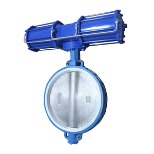 Vente de liquidation B2B COVNA : Vanne papillon pneumatique à ressort de rappel, type Wafer, en PTFE, avec actionneur AW - Product Image 1