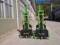 WELIFTRICH Chariot élévateur autoportant entièrement électrique 500 kg 1000 kg, chariot élévateur à palettes 1,1 m 1,3 m, chariot élévateur autochargeur