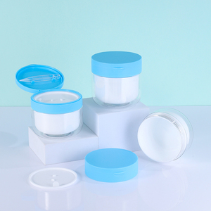 200ml 250ml 300ml Skincare Facial Toner Cotton <strong>Pads</strong> Packaging PET Plastic Flip Top Cap Cosmetic Jars With Tweezers - Product Image 2