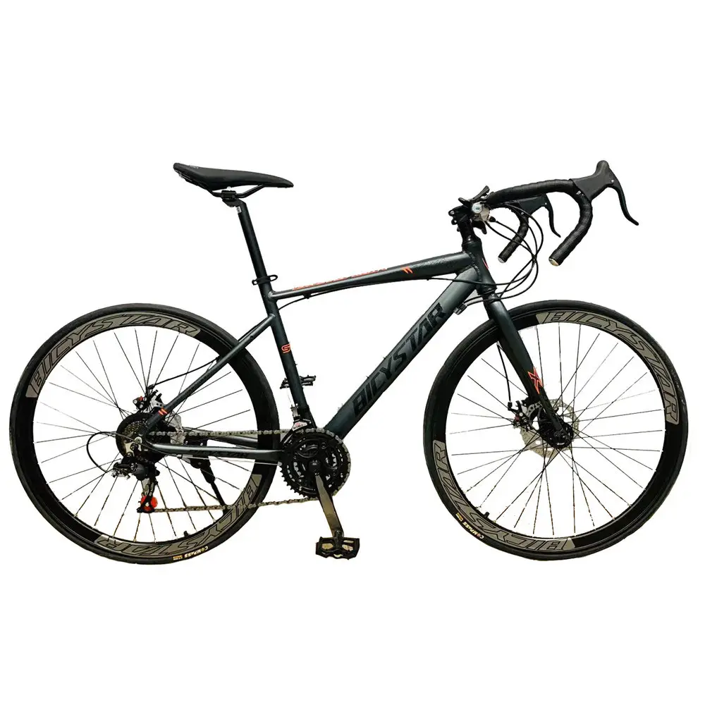 BICYSTAR Großhandel schnelle Lieferung 700C OEM benutzer definierte hohe Qualität günstigen Preis Rennen Kohle faser Rennrad Fahrrad Rennen Rennrad