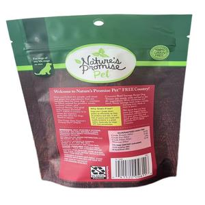 Meilleures ventes Sac en plastique imprimé Pochette debout avec fermeture éclair et fenêtre pour aliments pour animaux de compagnie Friandises pour chats et chiens - Product Image 4