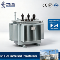 Transformateur immergé dans l'huile MV&HV 50KVA 400KVA 2500KVA 2000KVA 3150KVA 50Hz Entièrement scellé 110V/220V Triphasé Fourniture d'usine