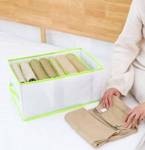 Scatola Pieghevole Trasparente per Conservazione Vestiti e Pantaloni, per Bagno e Uso Portatile, Cassetto Organizzatore Portatile con Scomparti - Product Image 4