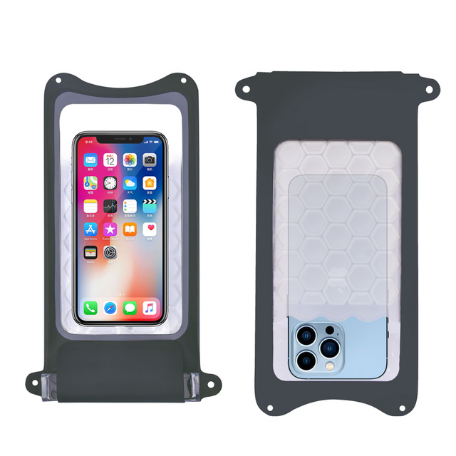Hot Sale Portable TPU IPX8 Waterproof Beach Juggling Diving Submersible Airbag Floating Cell Phone Holder Pouch Bag
