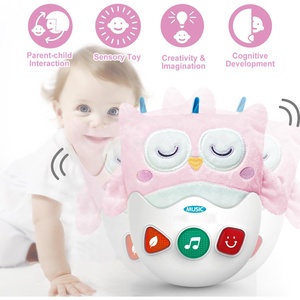 Nouveau-né bébé musical allumer hibou jouets doux animaux en peluche jouets en peluche pour 6 à <span class=keywords><strong>12</strong></span> <span class=keywords><strong>mois</strong></span> infantile bébé cadeaux - Product Image 3