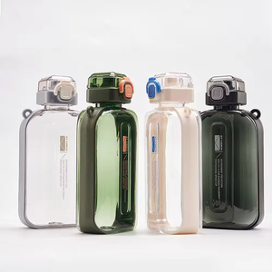 Unique Design Portable Rectangular <b>Plastic</b> Outdoor Sports Water Bottle 750ml Water Bottle for Student - Product Image 4
