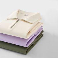 Sweat-shirt décontracté à col rabattu et demi-zip, uni, brodé, pour vêtements de travail, personnalisable avec logo imprimé, en polyester