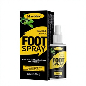 Spray para Pies con Aceite <span class=keywords><strong>de</strong></span> Árbol <span class=keywords><strong>de</strong></span> Té para Pies Frescos y con Apariencia Saludable, Spray Botánico para el Cuidado <span class=keywords><strong>de</strong></span> los Pies 100ml - Product Image 1